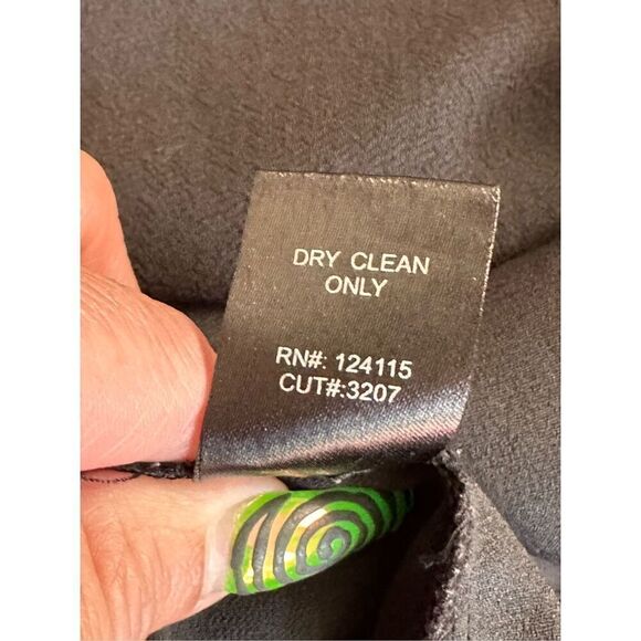 Sophie Rue Black Blazer with Single Button Closure and Sheer Back Sz Large - Picture 5 of 9